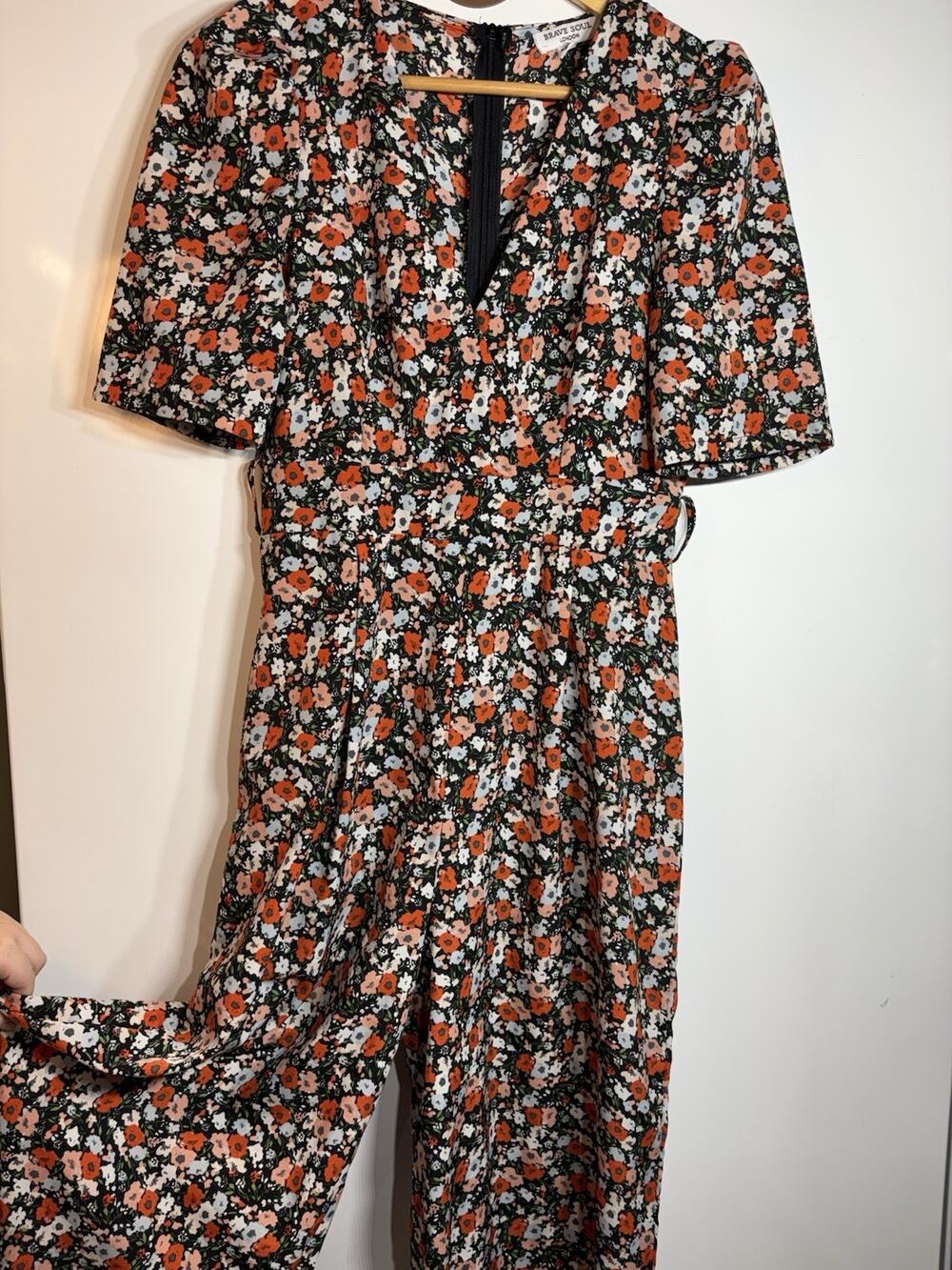 Brave Soul London Floral Jumpsuit Women’s Size Small